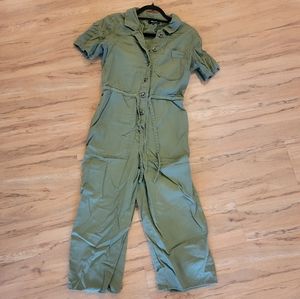 Madewell Military green romper size 4